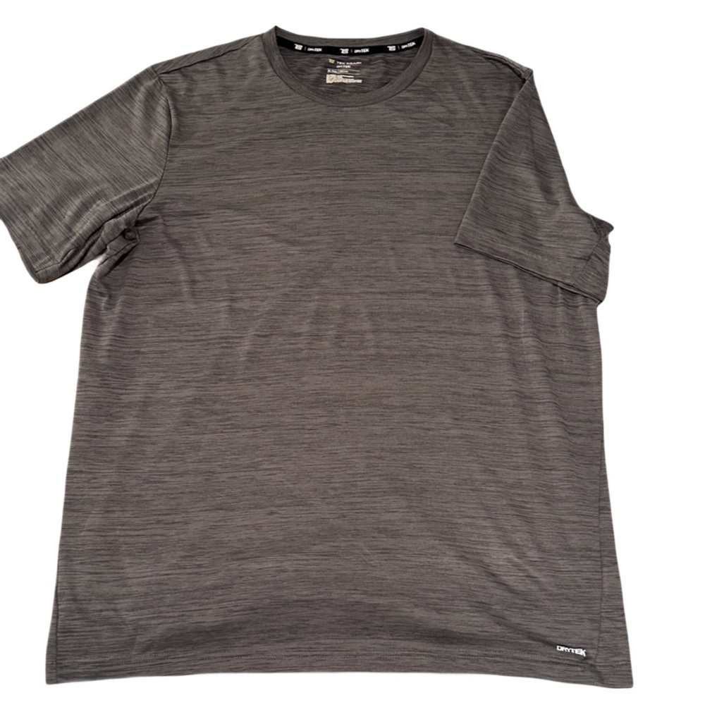 Tek Gear Dry Tek XL Tall dark gray men’s short sleeve athletic tee shirt